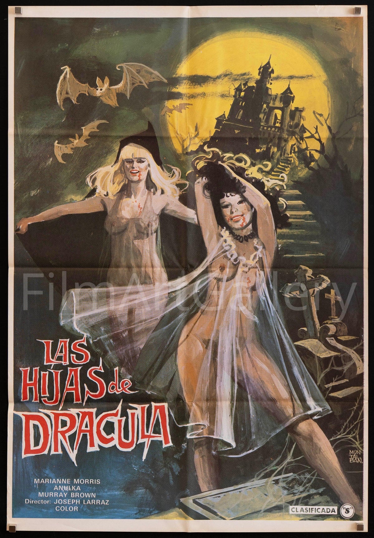 Vampyres (Las Hijas De Dracula) 1 Sheet (27x41) Original Vintage Movie Poster