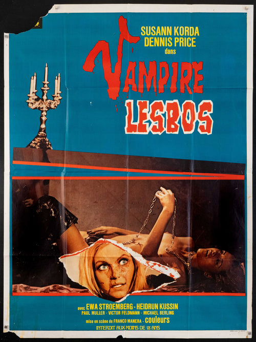 Vampyros Lesbos Original Vintage Movie Poster