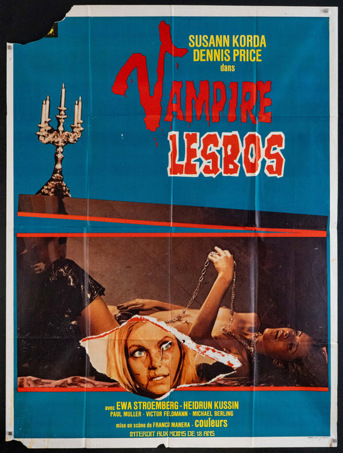 Vampyros Lesbos Original Vintage Movie Poster