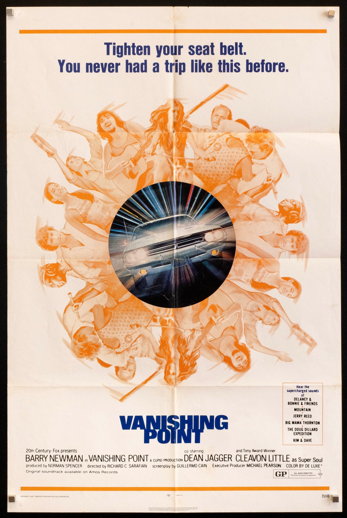 Vanishing Point 1 Sheet (27x41) Original Vintage Movie Poster