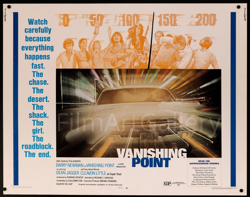 Vanishing Point Half sheet (22x28) Original Vintage Movie Poster