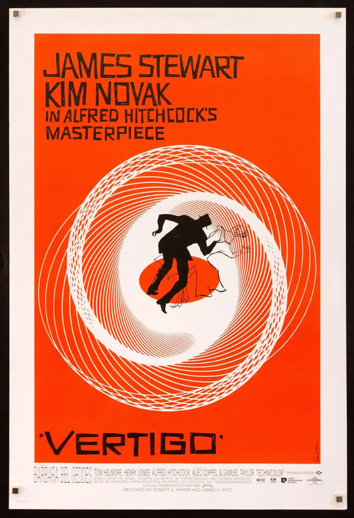 Vertigo Original Vintage Movie Poster