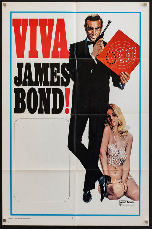 Viva James Bond Original Vintage Movie Poster