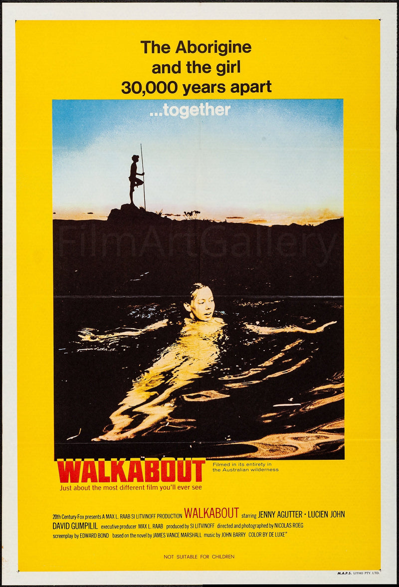 Walkabout 1 Sheet (27x41) Original Vintage Movie Poster