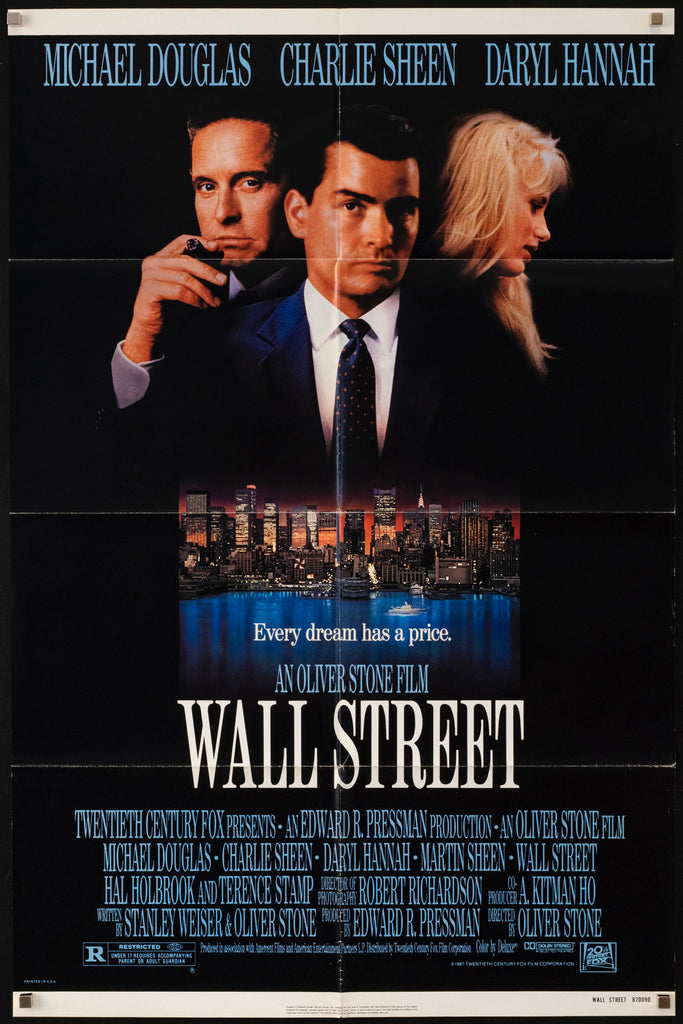 Wall Street Original Vintage Movie Poster