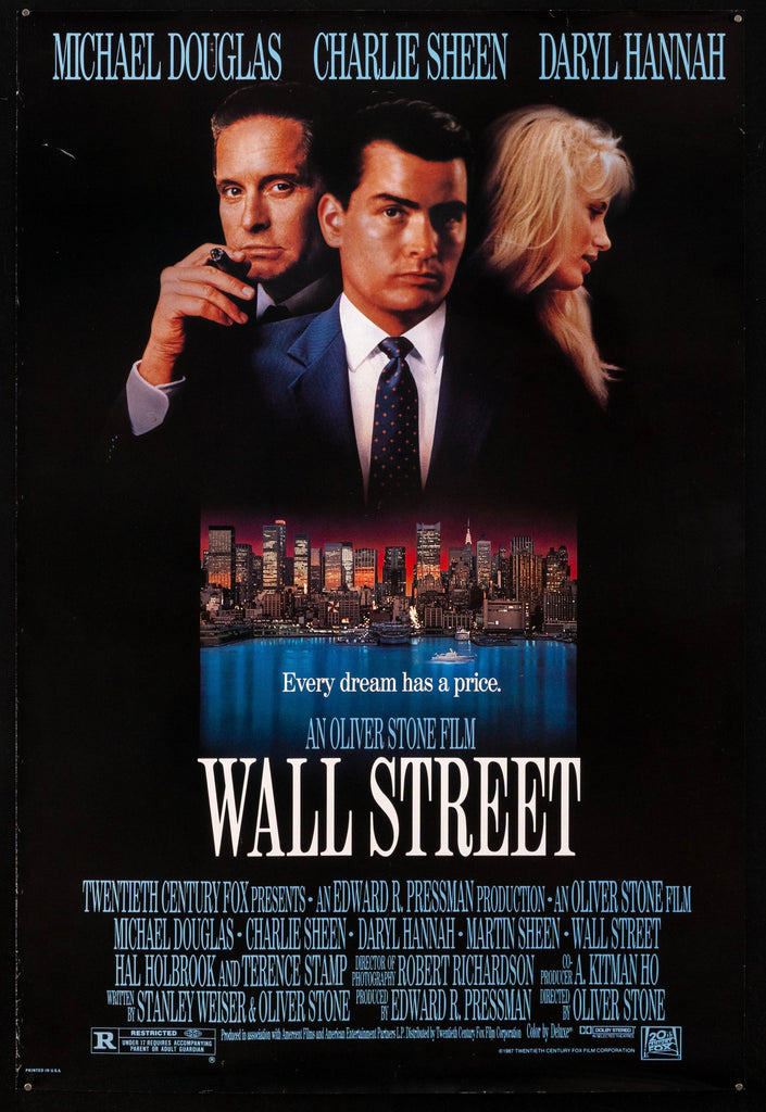 Wall Street Original Vintage Movie Poster