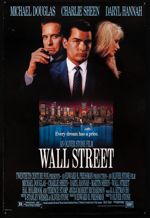 Wall Street Original Vintage Movie Poster