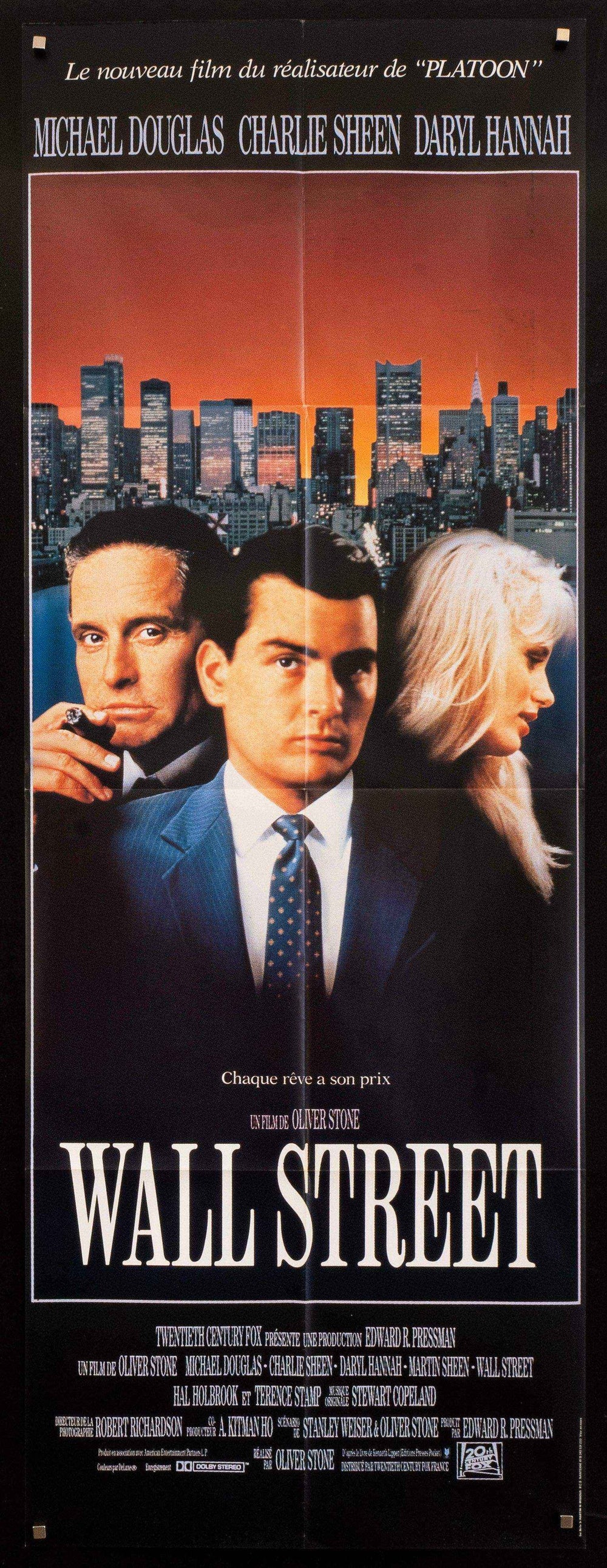 Wall Street Original Vintage Movie Poster
