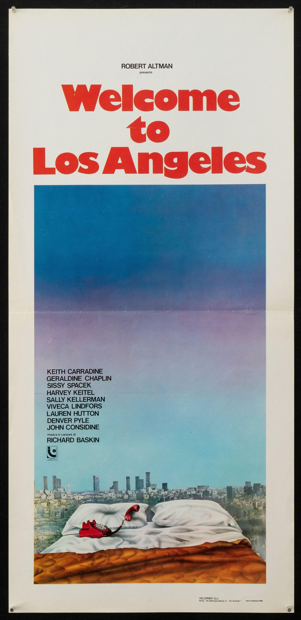 Welcome to L.A. Original Vintage Movie Poster