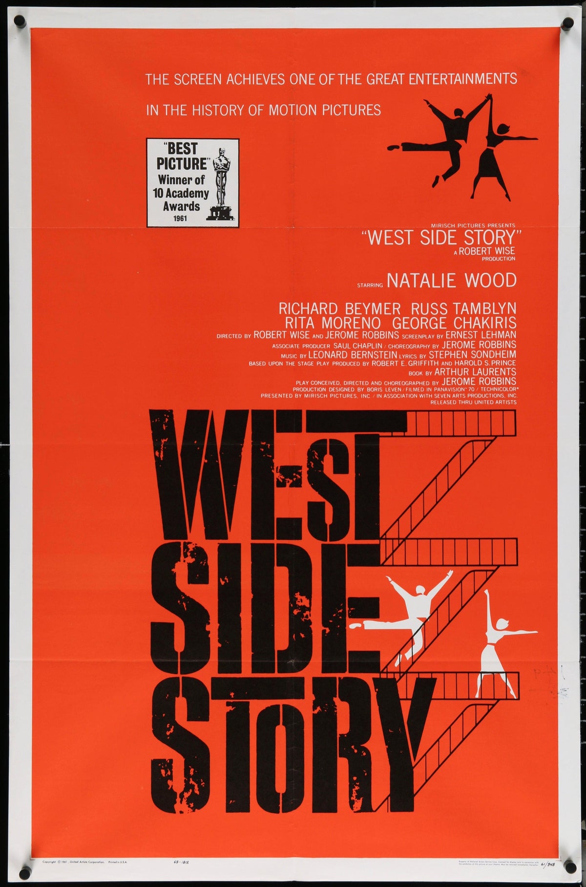 West Side Story Original Vintage Movie Poster
