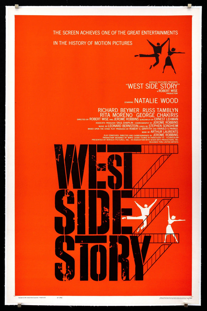 West Side Story Original Vintage Movie Poster
