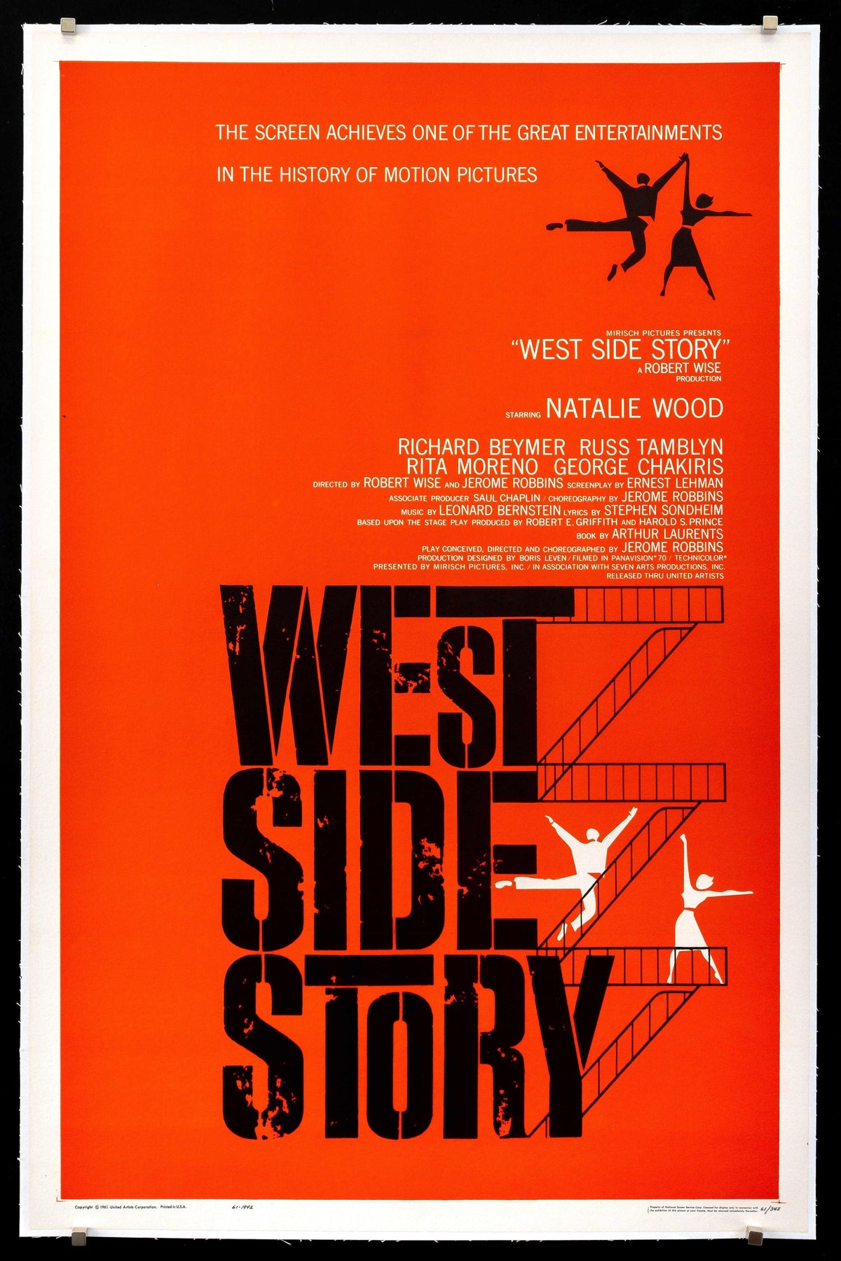West Side Story Original Vintage Movie Poster