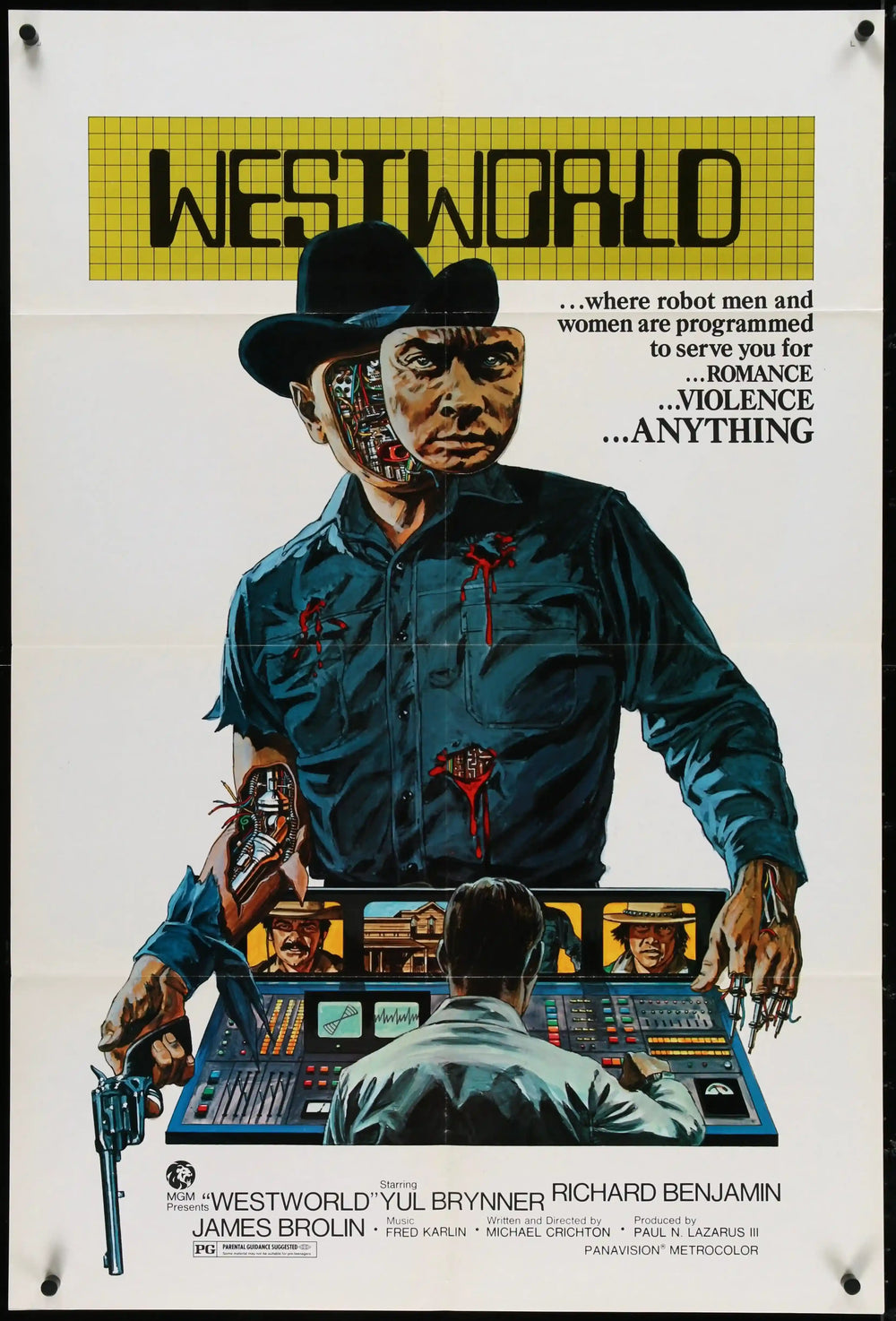 Westworld Original Vintage Movie Poster