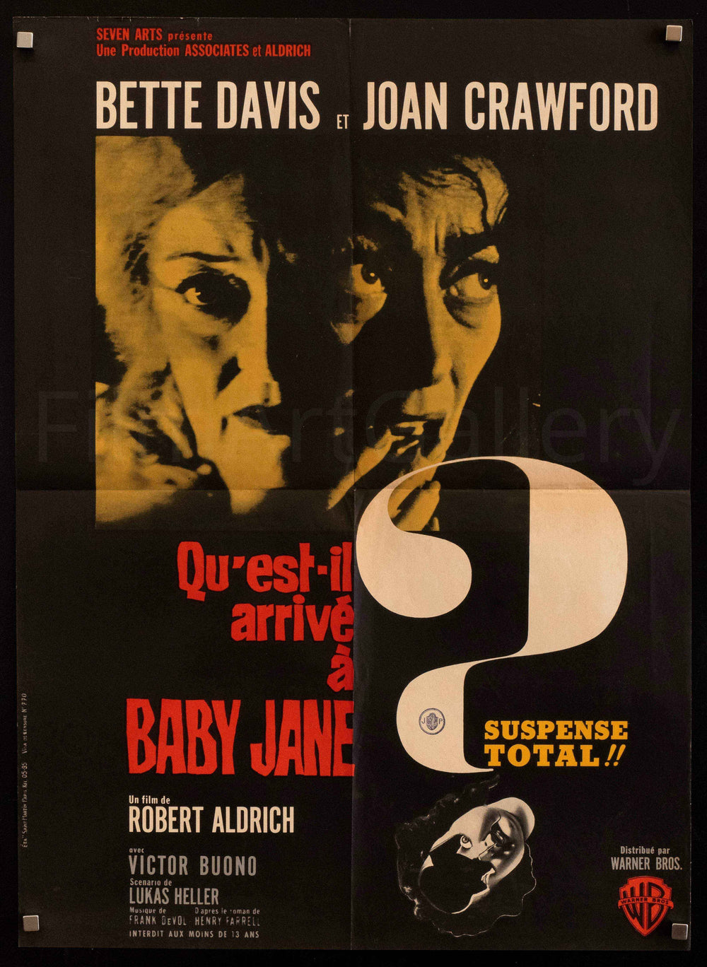 Whatever Happened to Baby Jane? Original Vintage Movie Poster