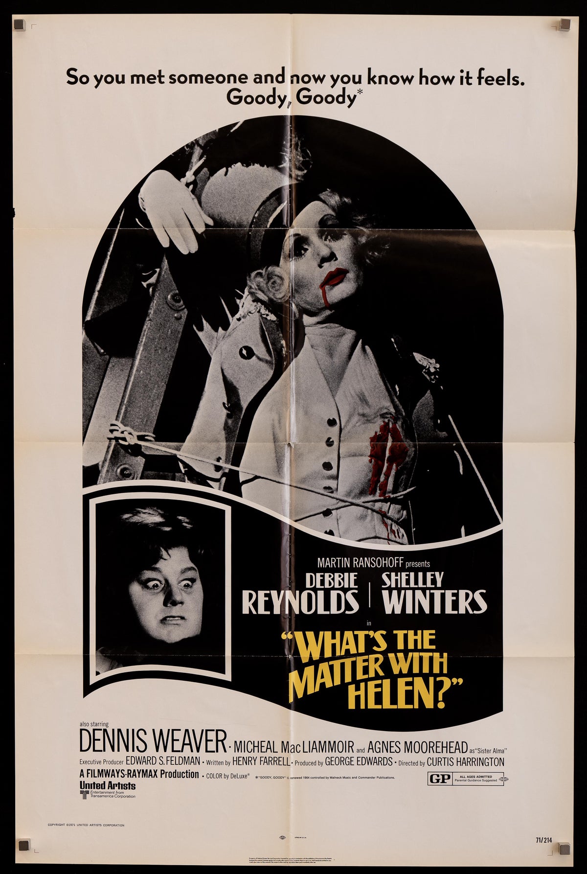 What&#39;s The Matter With Helen? 1 Sheet (27x41) Original Vintage Movie Poster