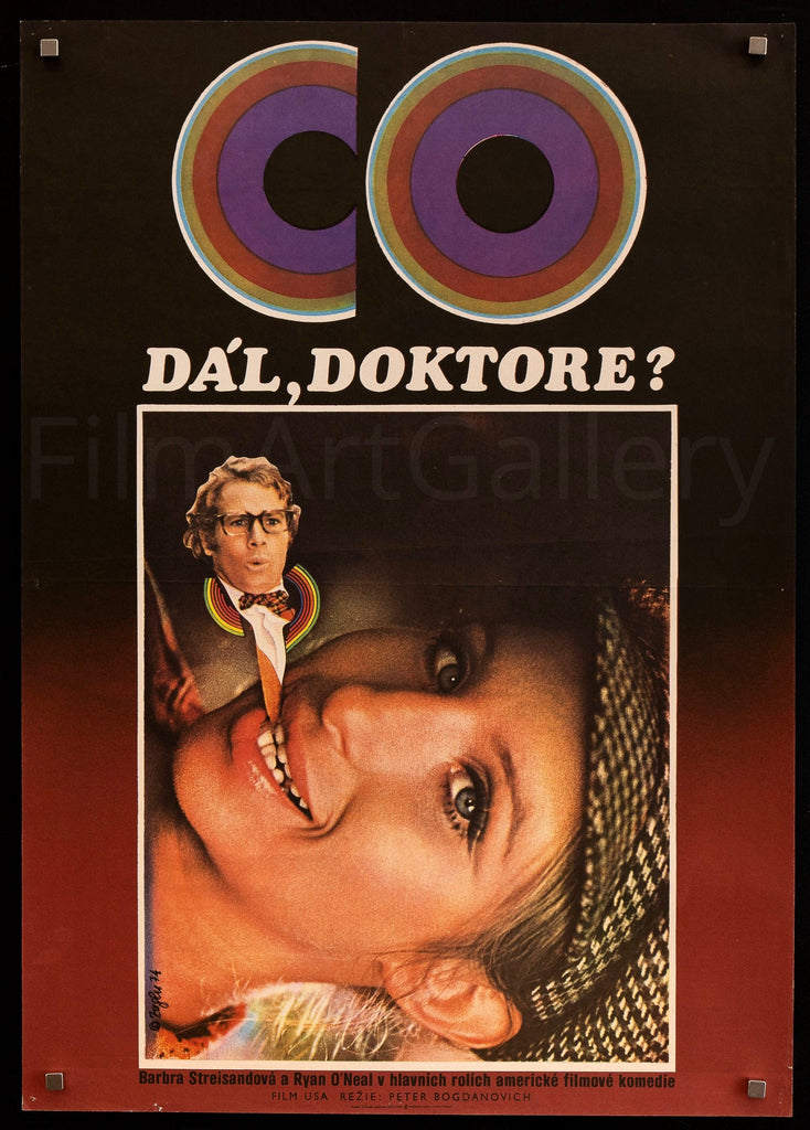 What's Up Doc Czech (23x33) Original Vintage Movie Poster
