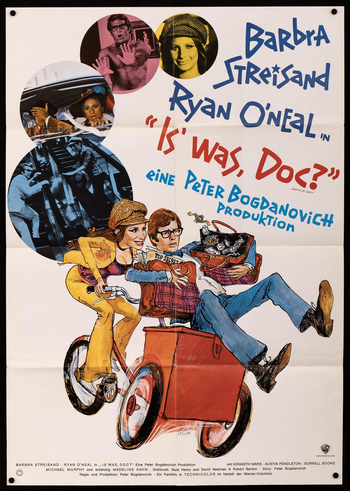 What&#39;s Up Doc German A1 (23x33) Original Vintage Movie Poster