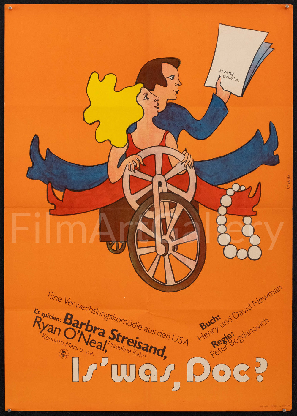 What's Up Doc Original Vintage Movie Poster