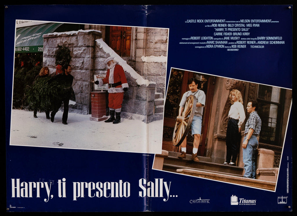 When Harry Met Sally Italian Photobusta (18x26) Original Vintage Movie Poster