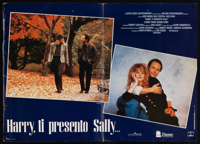 When Harry Met Sally Italian Photobusta (18x26) Original Vintage Movie Poster