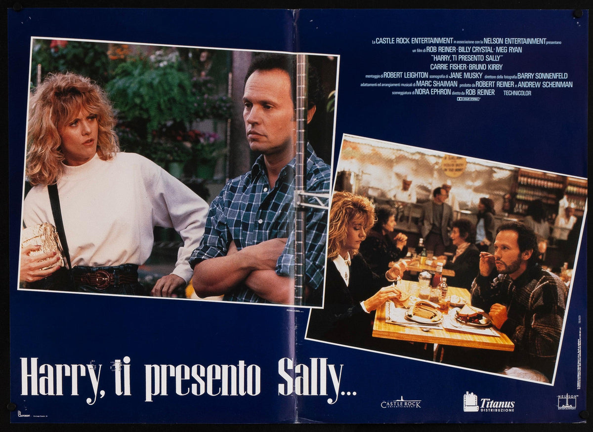When Harry Met Sally Italian Photobusta (18x26) Original Vintage Movie Poster