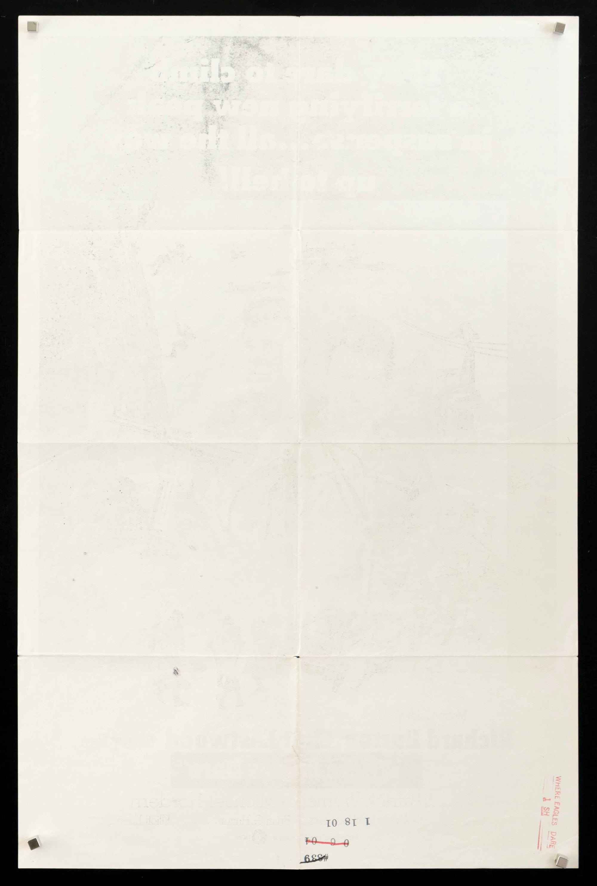 Where Eagles Dare Original Vintage Movie Poster