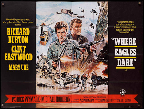 Where Eagles Dare Original Vintage Movie Poster