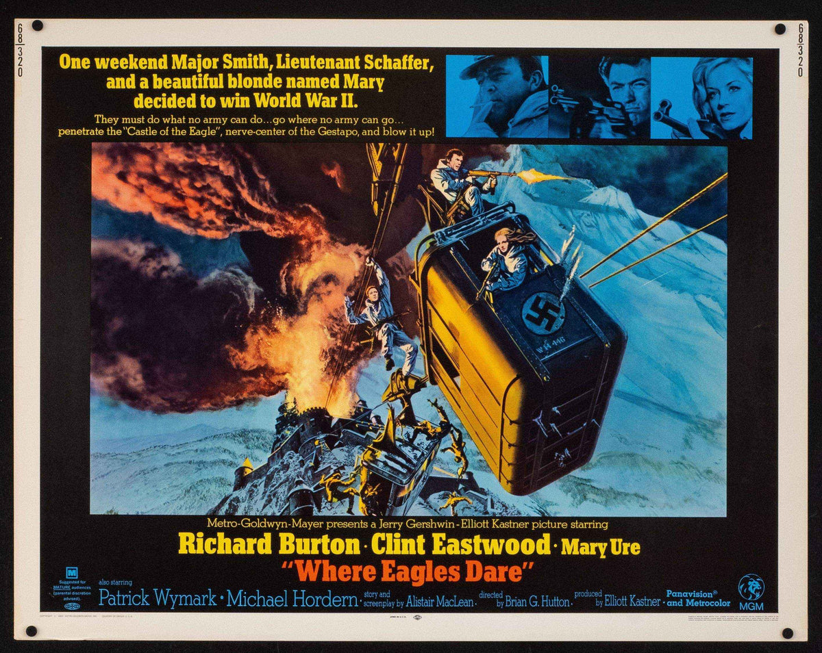 Where Eagles Dare Original Vintage Movie Poster