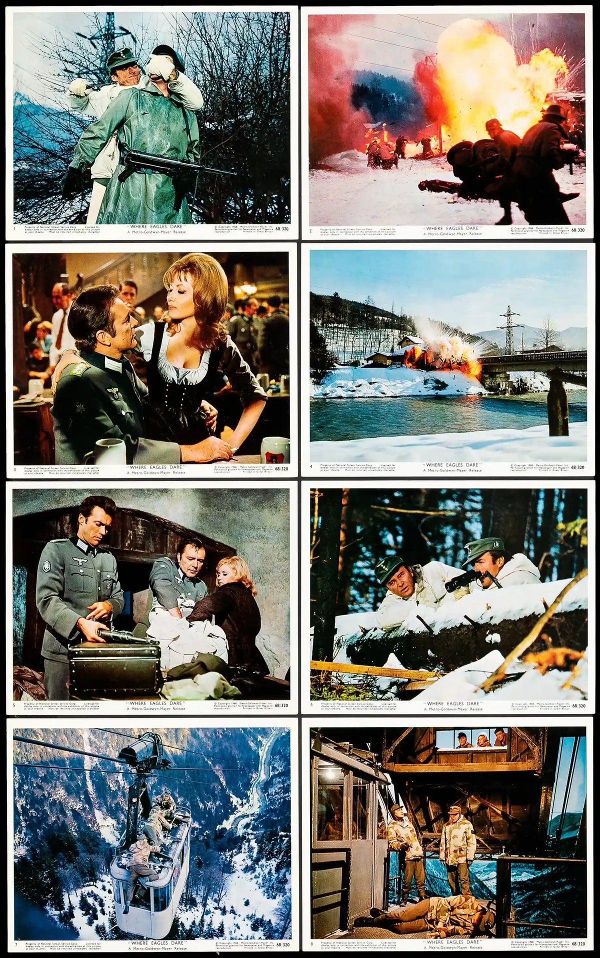 Where Eagles Dare Original Vintage Movie Poster
