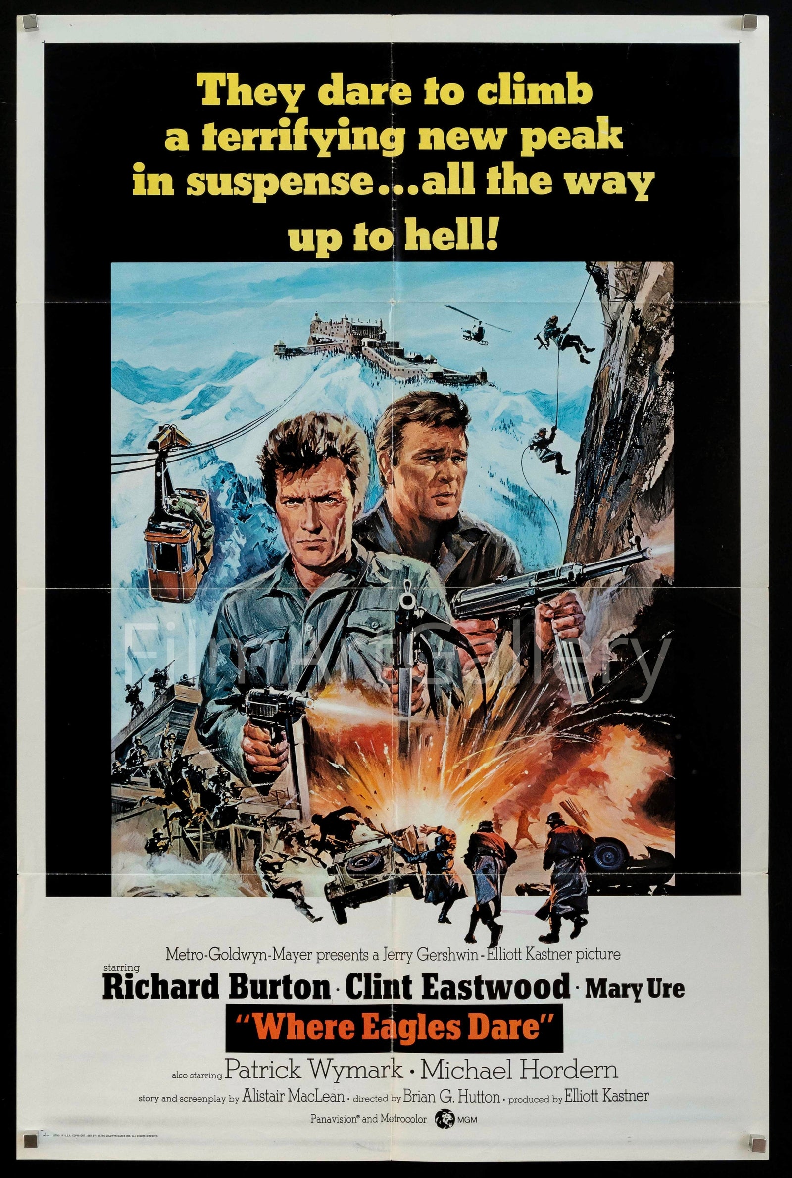 Where Eagles Dare Original Vintage Movie Poster