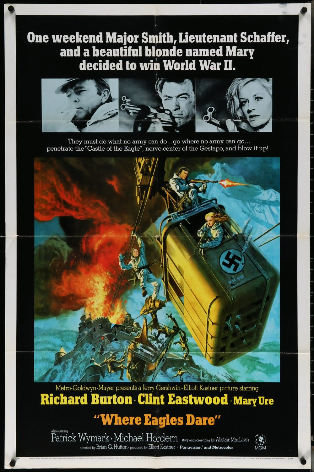 Where Eagles Dare Original Vintage Movie Poster