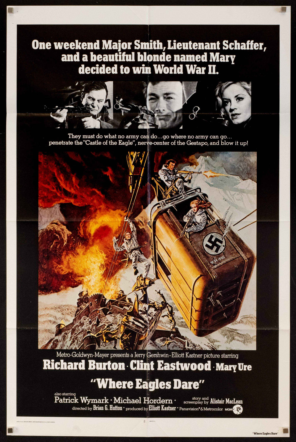 Where Eagles Dare Original Vintage Movie Poster