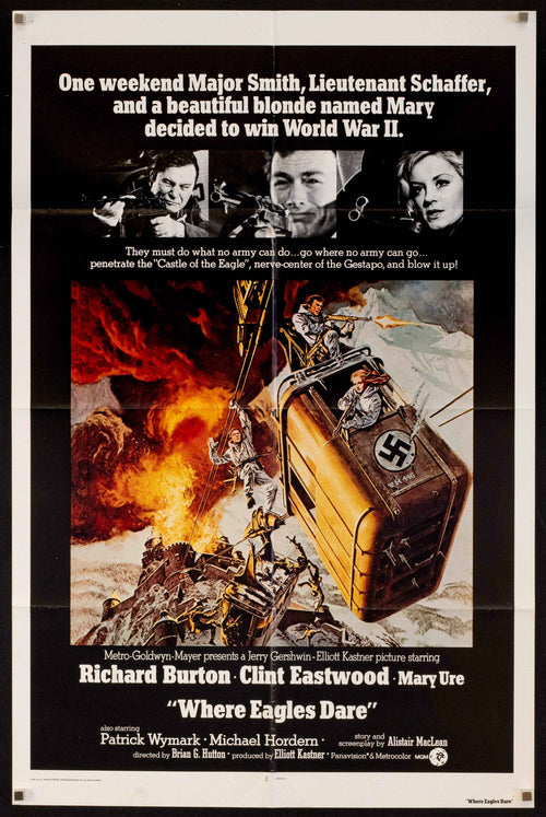 Where Eagles Dare Original Vintage Movie Poster