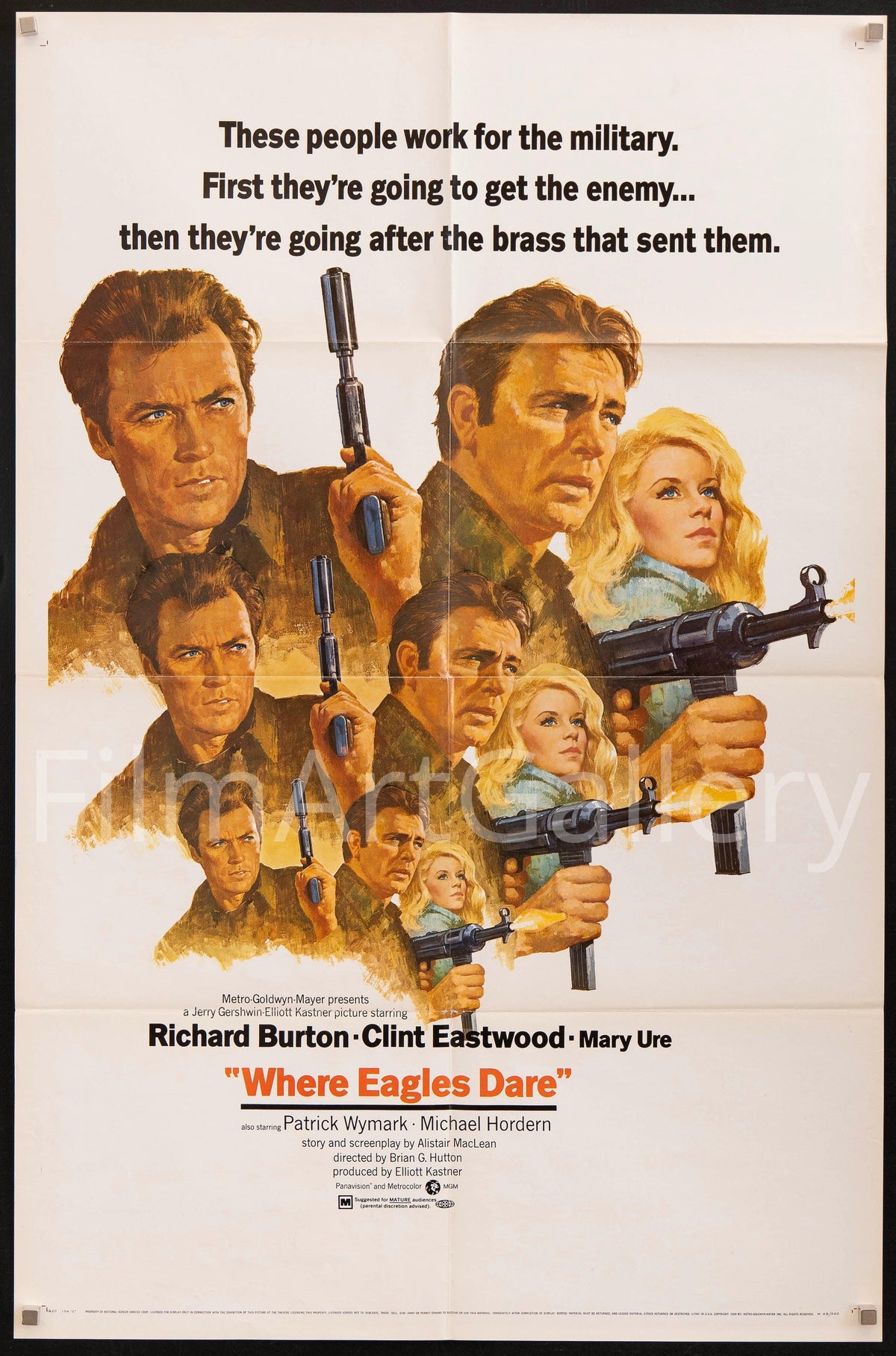 Where Eagles Dare Original Vintage Movie Poster