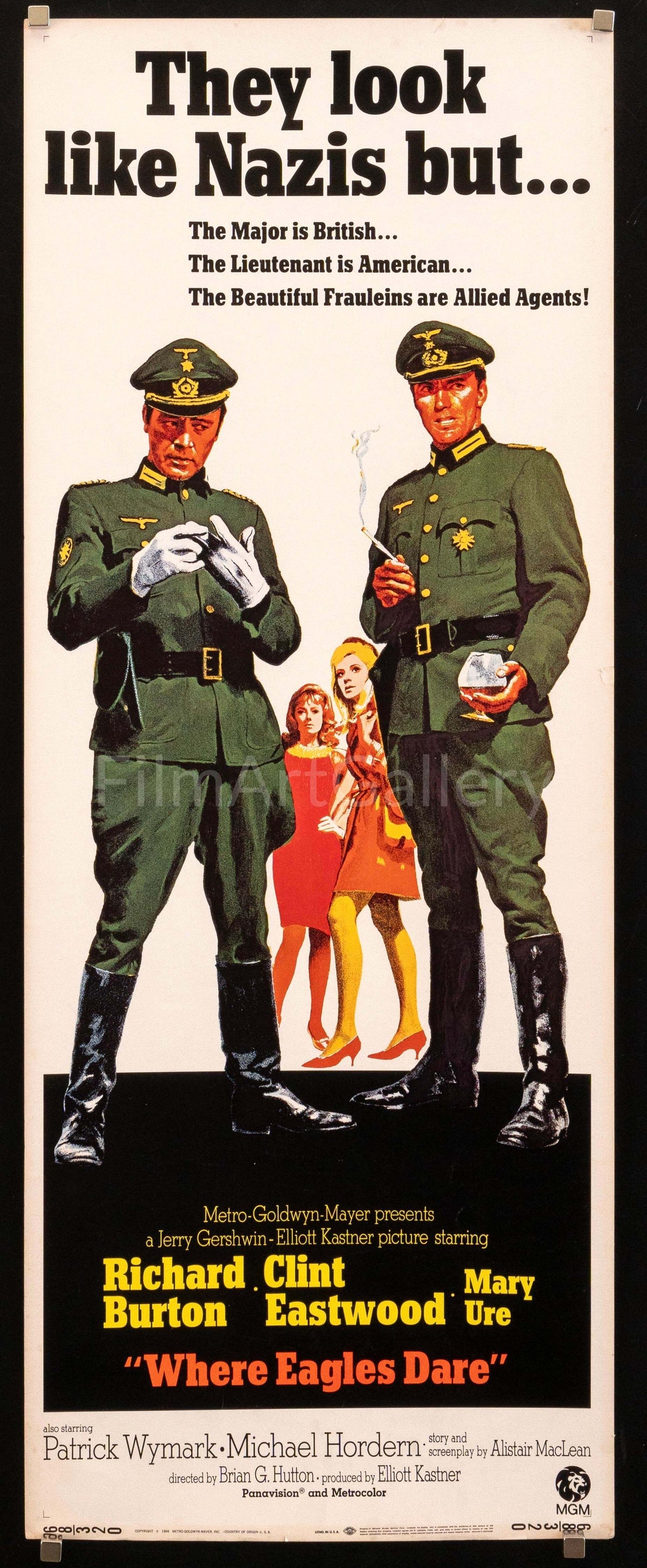 Where Eagles Dare Original Vintage Movie Poster