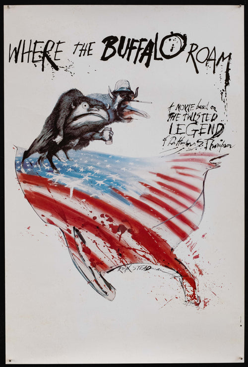 Where the Buffalo Roam Original Vintage Movie Poster