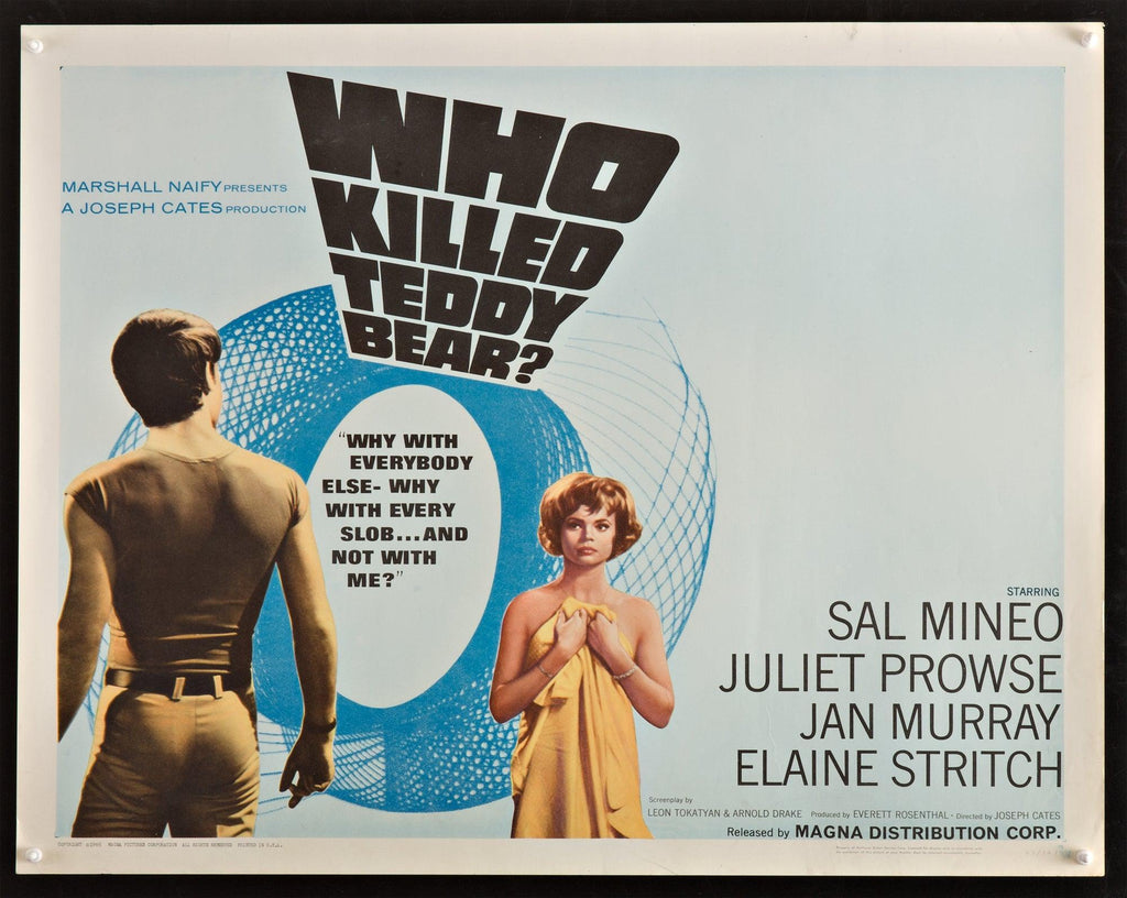 Who Killed Teddy Bear Original Vintage Movie Poster