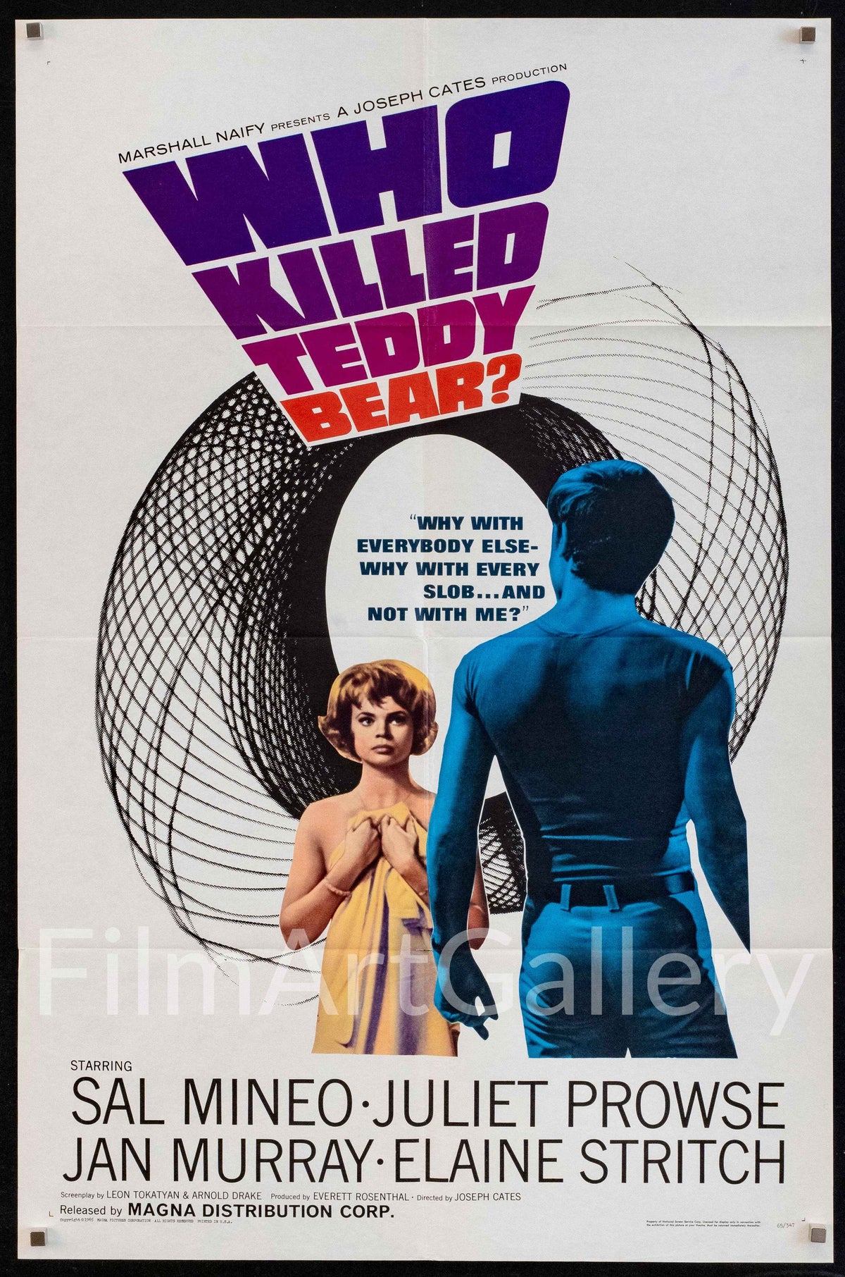 Who Killed Teddy Bear Original Vintage Movie Poster
