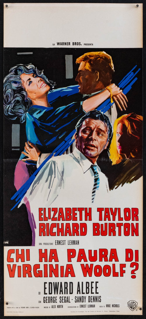 Who's Afraid of Virginia Woolf Original Vintage Movie Poster