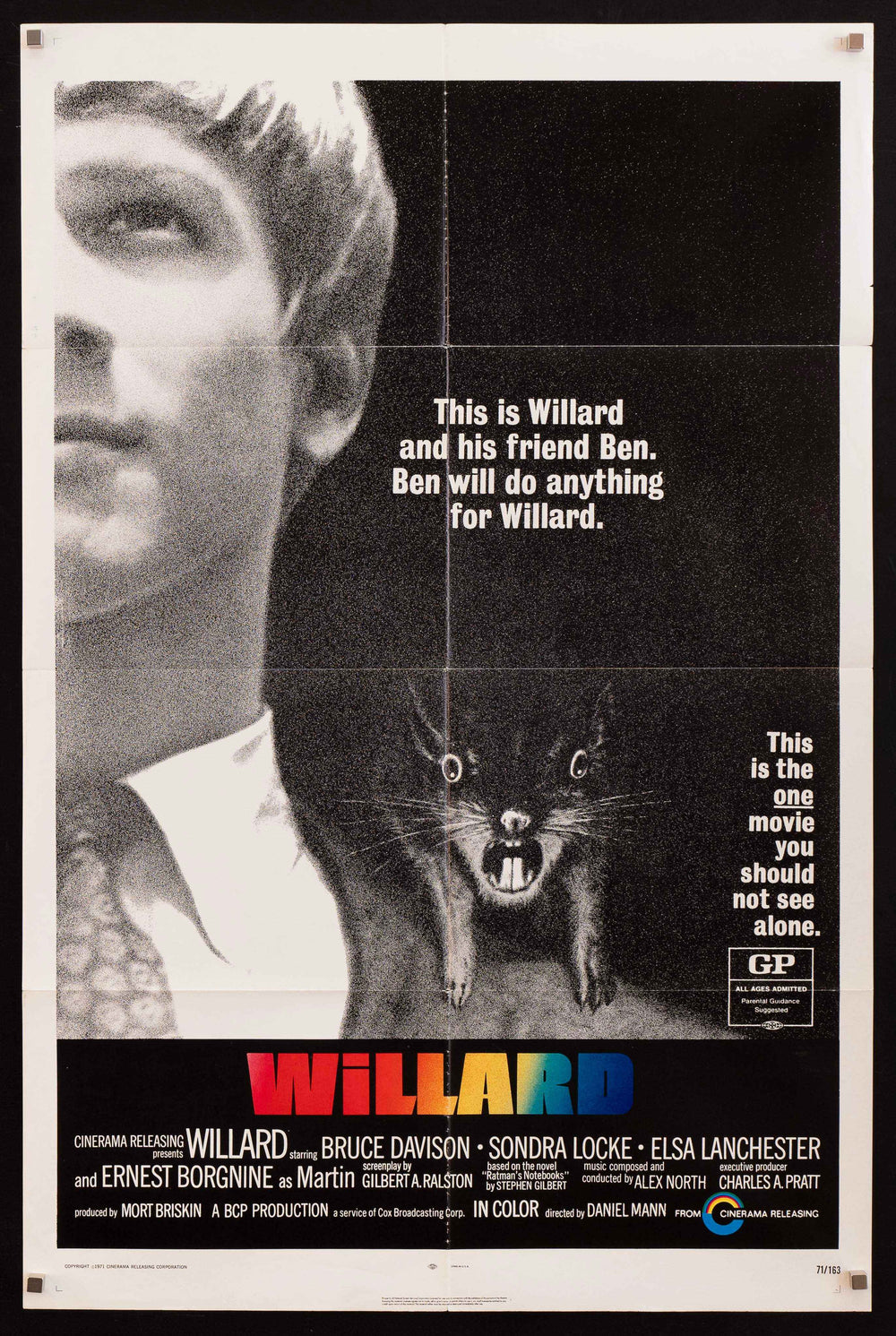 Willard Original Vintage Movie Poster