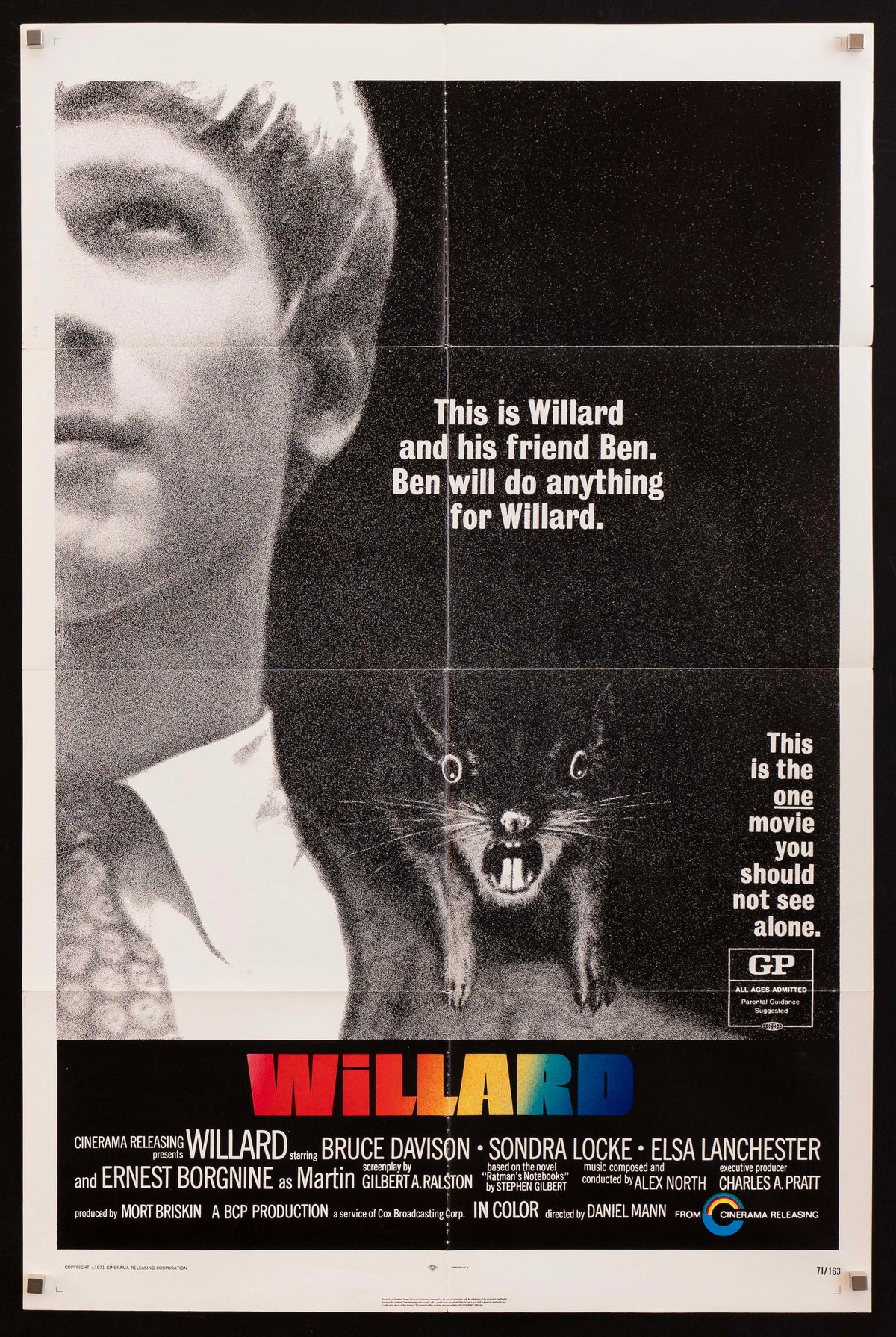 Willard Original Vintage Movie Poster