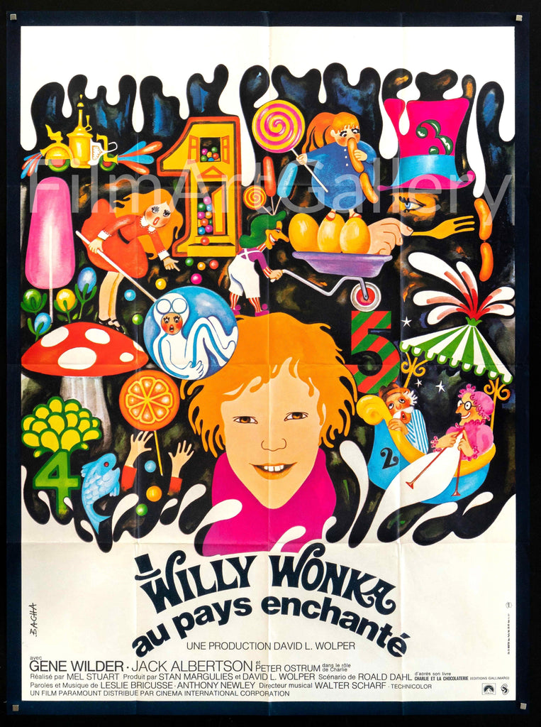 Willy Wonka and the Chocolate Factory Original Vintage Movie Poster