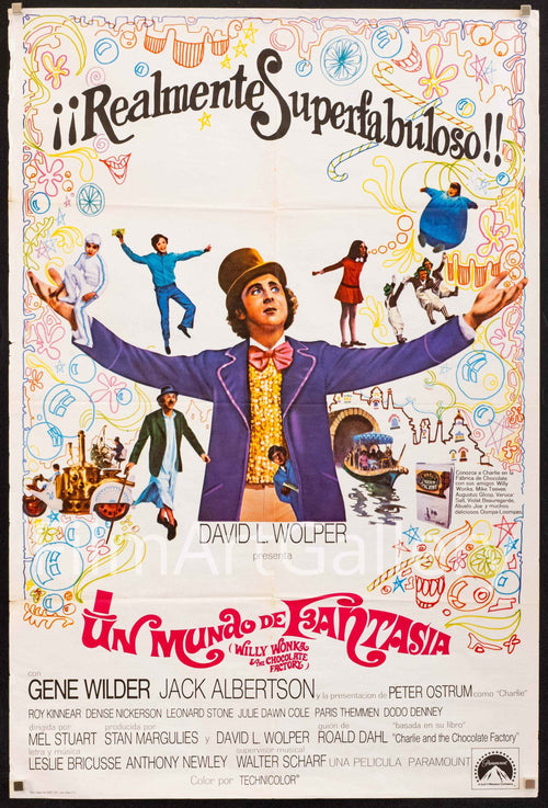 Willy Wonka and the Chocolate Factory Original Vintage Movie Poster