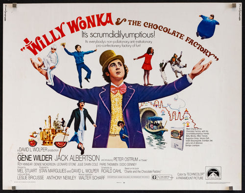 Willy Wonka and the Chocolate Factory Original Vintage Movie Poster