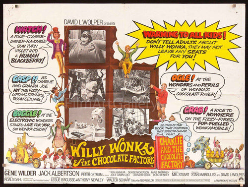 Willy Wonka and the Chocolate Factory Original Vintage Movie Poster