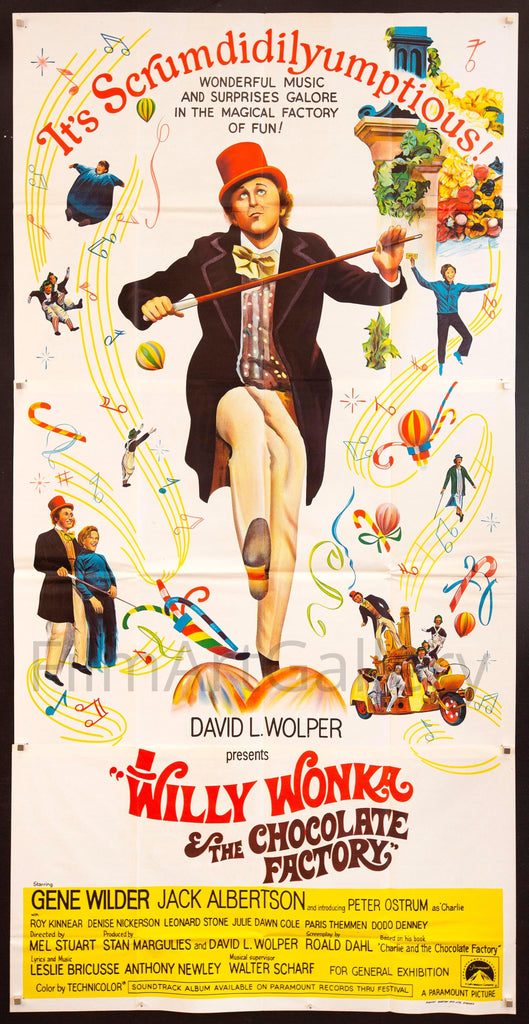 Willy Wonka and the Chocolate Factory Original Vintage Movie Poster