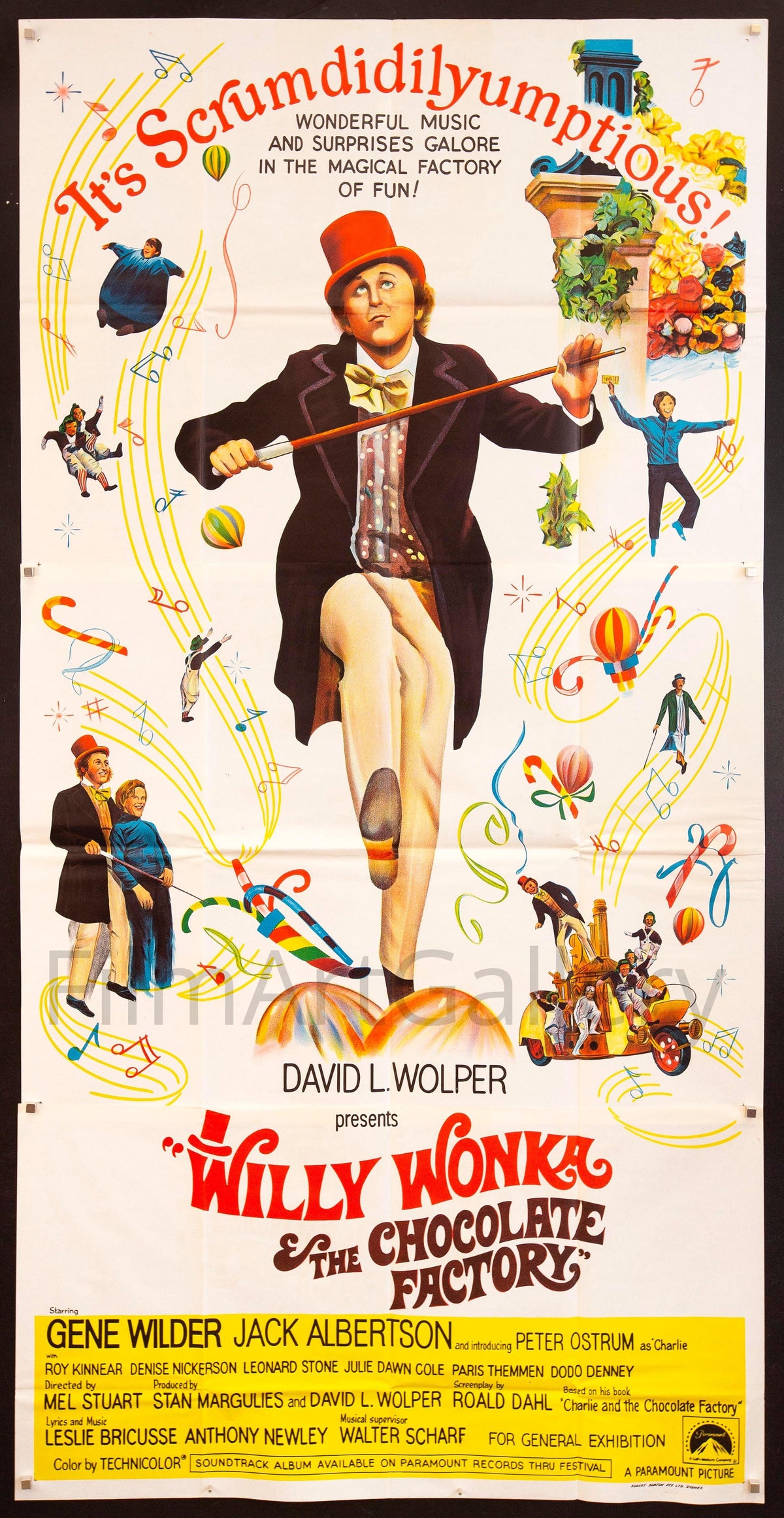 Willy Wonka and the Chocolate Factory Original Vintage Movie Poster
