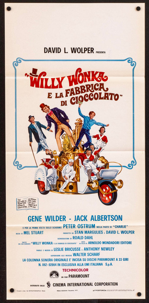 Willy Wonka and the Chocolate Factory Original Vintage Movie Poster