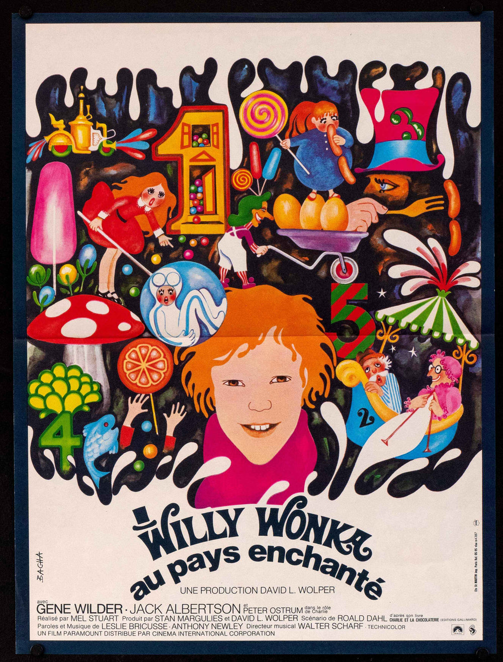 Willy Wonka and the Chocolate Factory Original Vintage Movie Poster