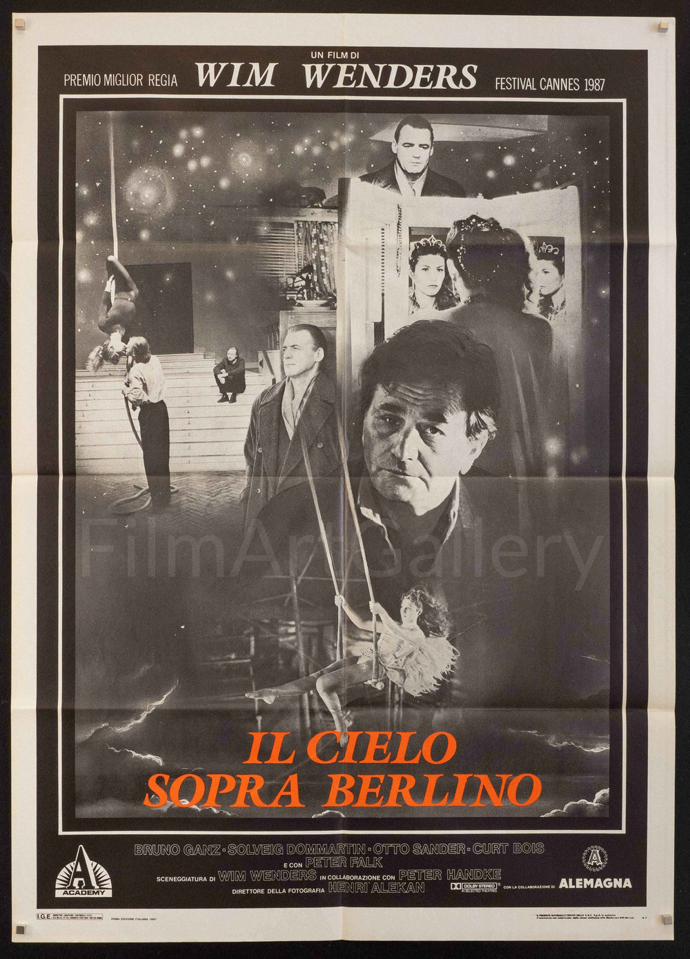 Wings of Desire Original Vintage Movie Poster